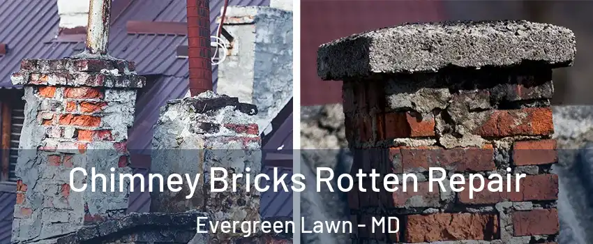 Chimney Bricks Rotten Repair Evergreen Lawn - MD