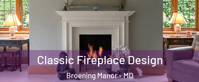 Classic Fireplace Design Broening Manor - MD