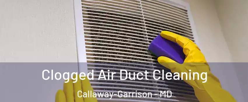 Clogged Air Duct Cleaning Callaway-Garrison - MD
