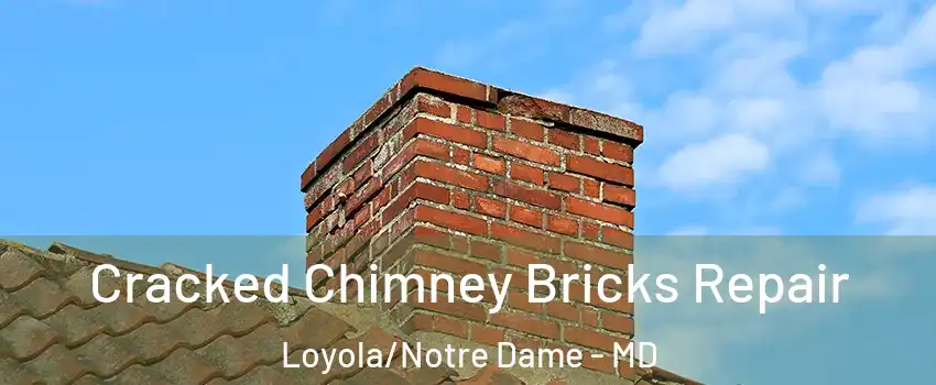 Cracked Chimney Bricks Repair Loyola/Notre Dame - MD