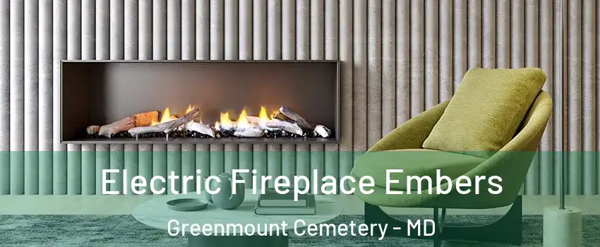 Electric Fireplace Embers Greenmount Cemetery - MD
