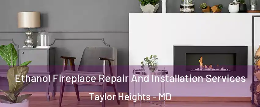 Ethanol Fireplace Repair And Installation Services Taylor Heights - MD