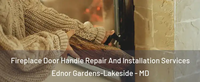 Fireplace Door Handle Repair And Installation Services Ednor Gardens-Lakeside - MD