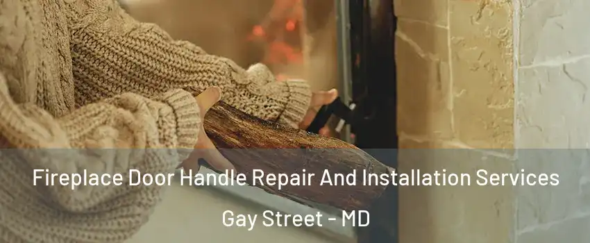 Fireplace Door Handle Repair And Installation Services Gay Street - MD