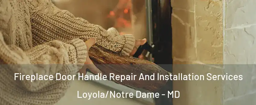 Fireplace Door Handle Repair And Installation Services Loyola/Notre Dame - MD