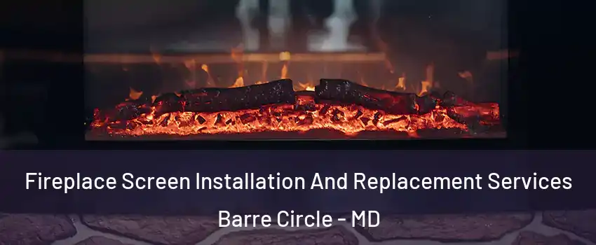 Fireplace Screen Installation And Replacement Services Barre Circle - MD