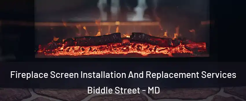 Fireplace Screen Installation And Replacement Services Biddle Street - MD