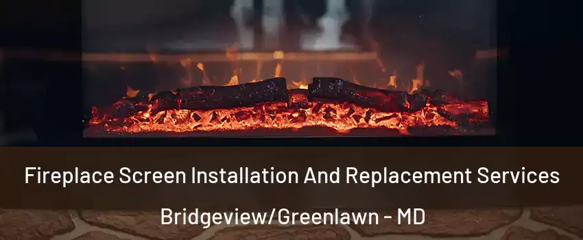 Fireplace Screen Installation And Replacement Services Bridgeview/Greenlawn - MD