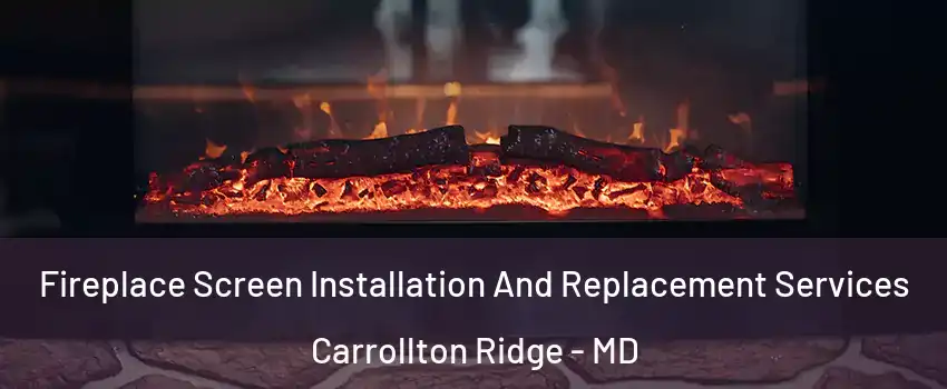 Fireplace Screen Installation And Replacement Services Carrollton Ridge - MD