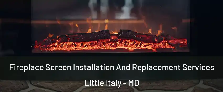 Fireplace Screen Installation And Replacement Services Little Italy - MD