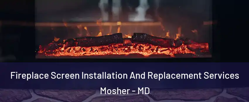 Fireplace Screen Installation And Replacement Services Mosher - MD