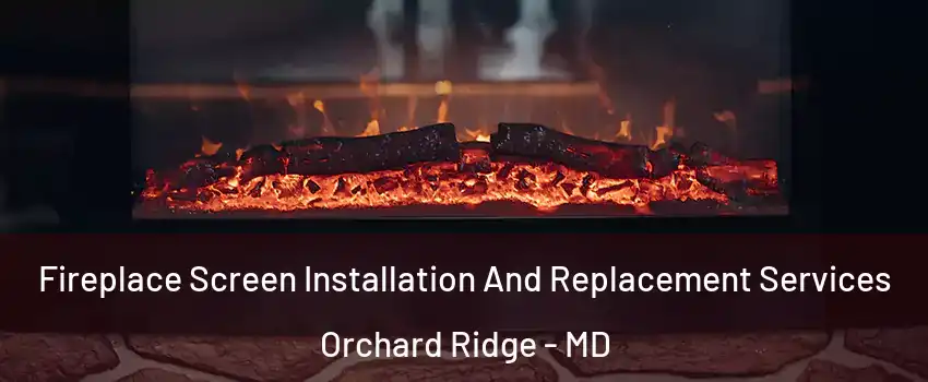 Fireplace Screen Installation And Replacement Services Orchard Ridge - MD