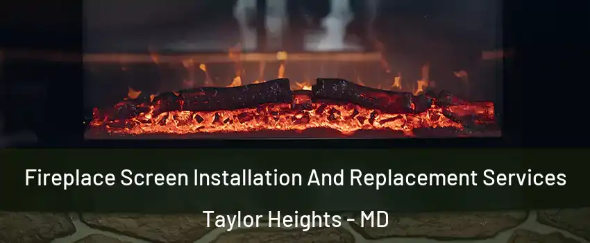 Fireplace Screen Installation And Replacement Services Taylor Heights - MD