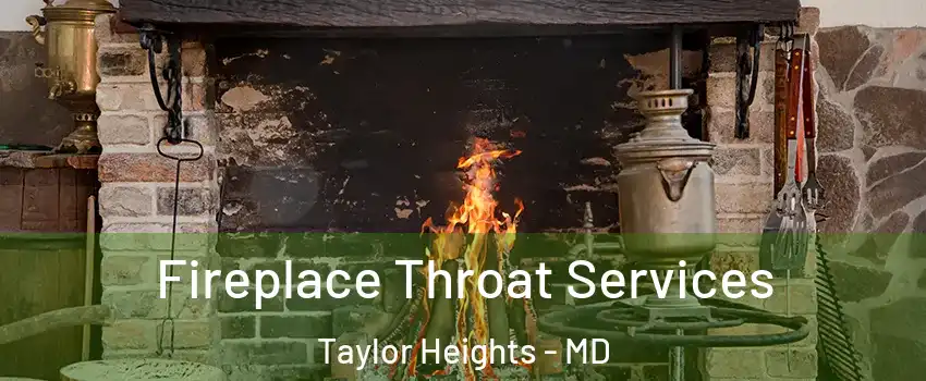 Fireplace Throat Services Taylor Heights - MD