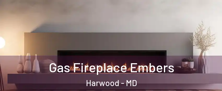 Gas Fireplace Embers Harwood - MD