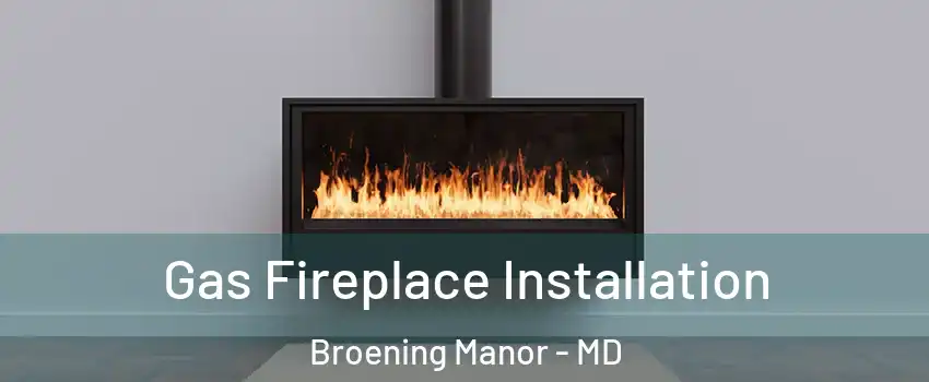 Gas Fireplace Installation Broening Manor - MD