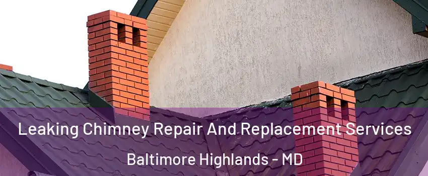 Leaking Chimney Repair And Replacement Services Baltimore Highlands - MD