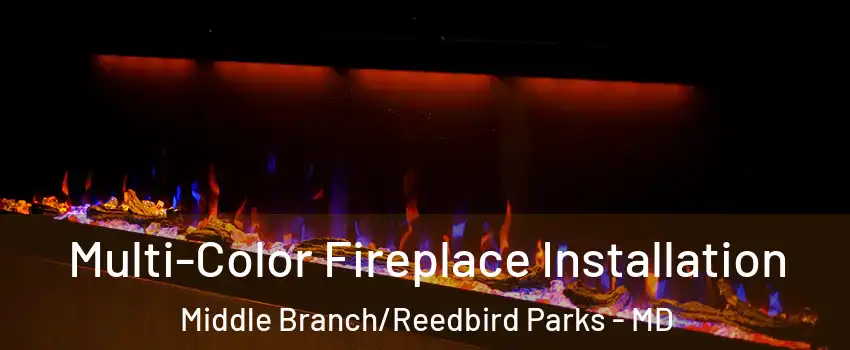 Multi-Color Fireplace Installation Middle Branch/Reedbird Parks - MD