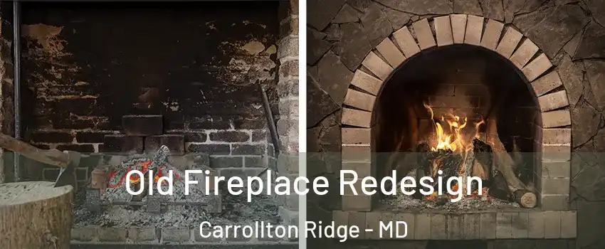 Old Fireplace Redesign Carrollton Ridge - MD