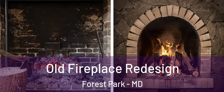 Old Fireplace Redesign Forest Park - MD