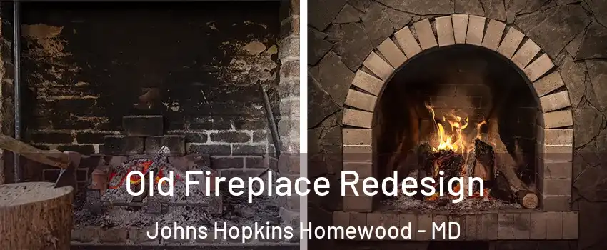 Old Fireplace Redesign Johns Hopkins Homewood - MD