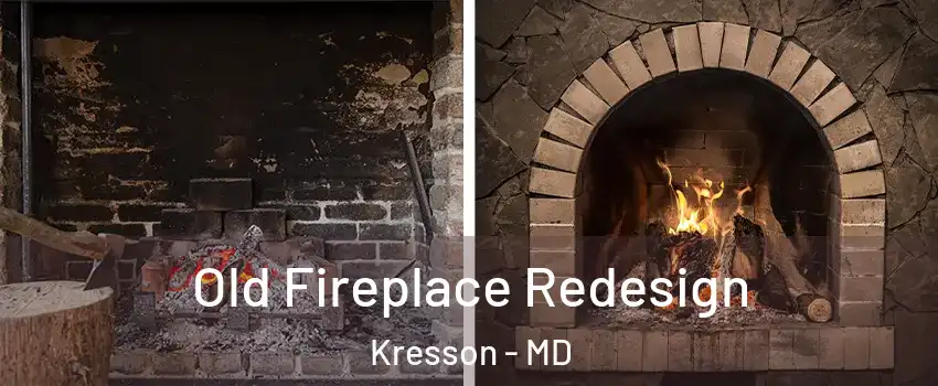 Old Fireplace Redesign Kresson - MD