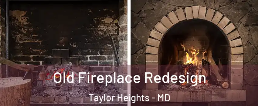 Old Fireplace Redesign Taylor Heights - MD