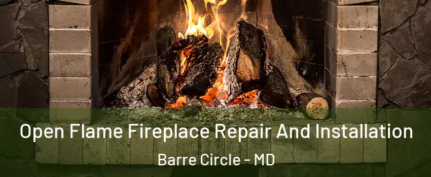 Open Flame Fireplace Repair And Installation Barre Circle - MD