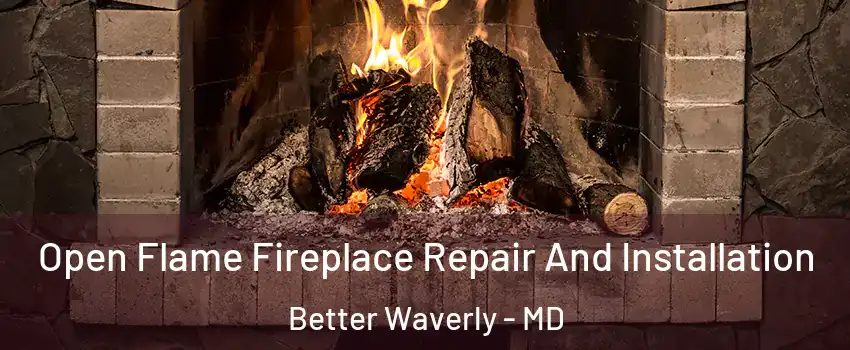 Open Flame Fireplace Repair And Installation Better Waverly - MD