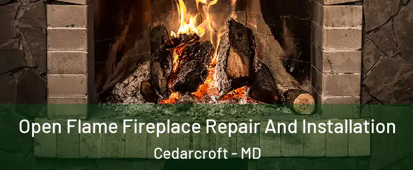 Open Flame Fireplace Repair And Installation Cedarcroft - MD