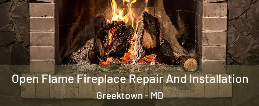Open Flame Fireplace Repair And Installation Greektown - MD