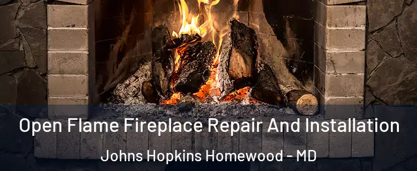 Open Flame Fireplace Repair And Installation Johns Hopkins Homewood - MD
