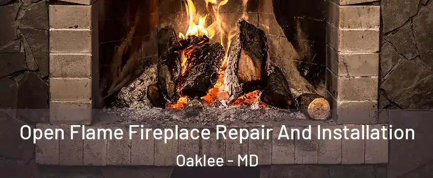 Open Flame Fireplace Repair And Installation Oaklee - MD