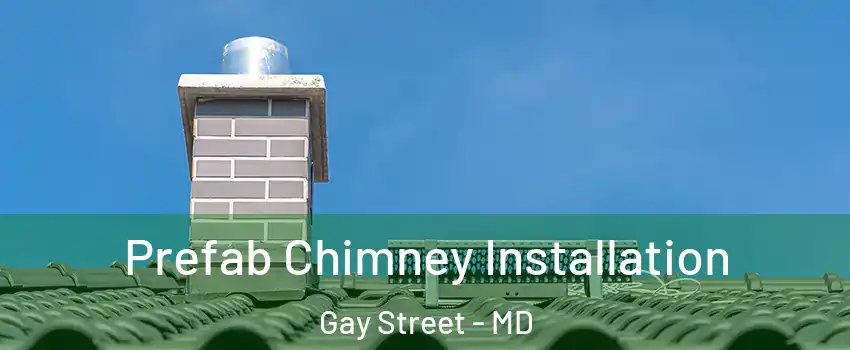 Prefab Chimney Installation Gay Street - MD