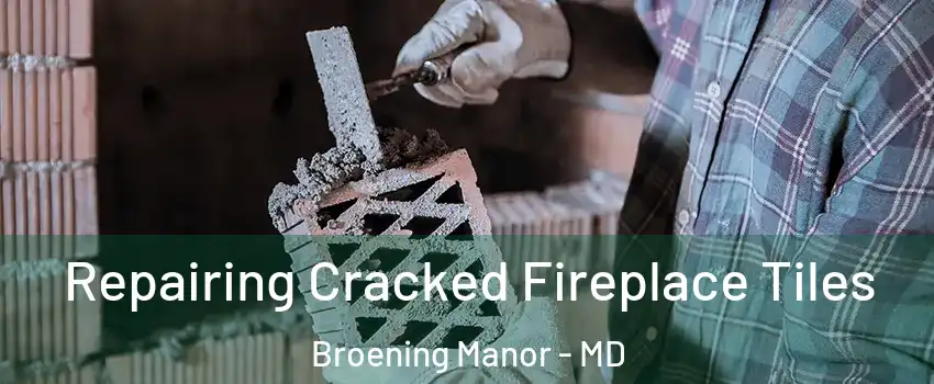 Repairing Cracked Fireplace Tiles Broening Manor - MD