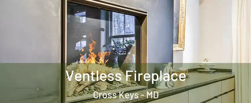 Ventless Fireplace Cross Keys - MD